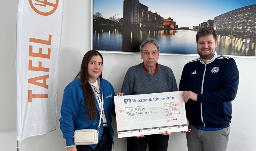 Spende an Duisburger Tafel Spende an Duisburger Tafel